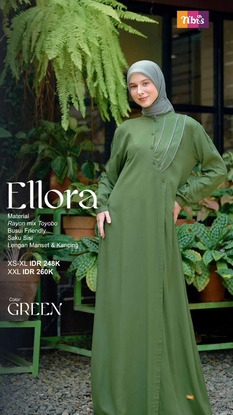 NIBRAS ELLORA GREEN