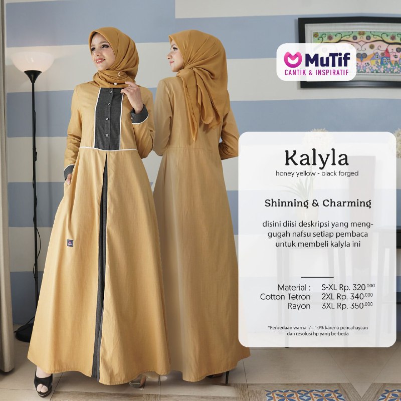 MUTIF KALYLA HONEY YELLOW - BLACK FORGED