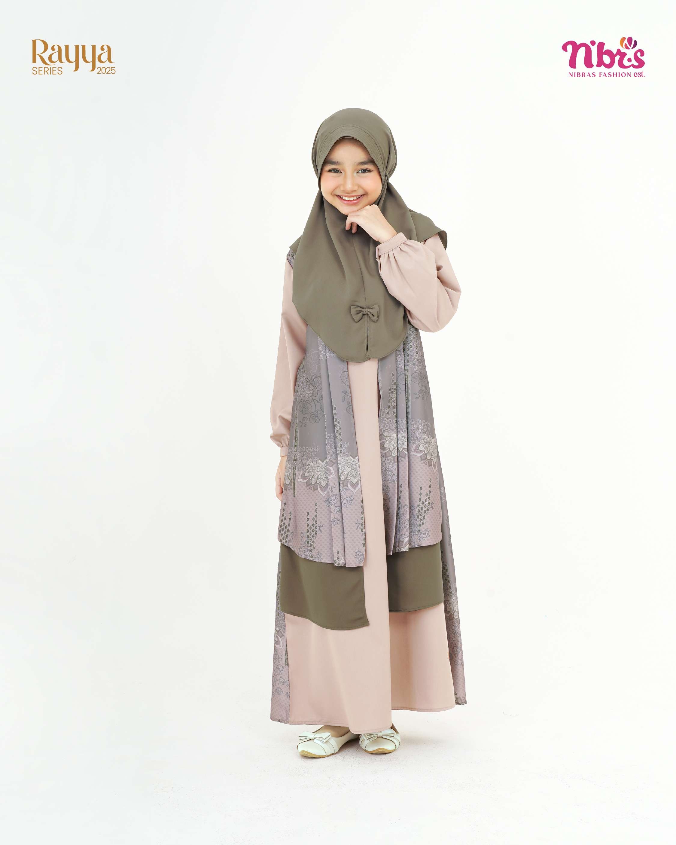 NIBRAS ELYS GAMIS ANAK OLIVE GRADE B