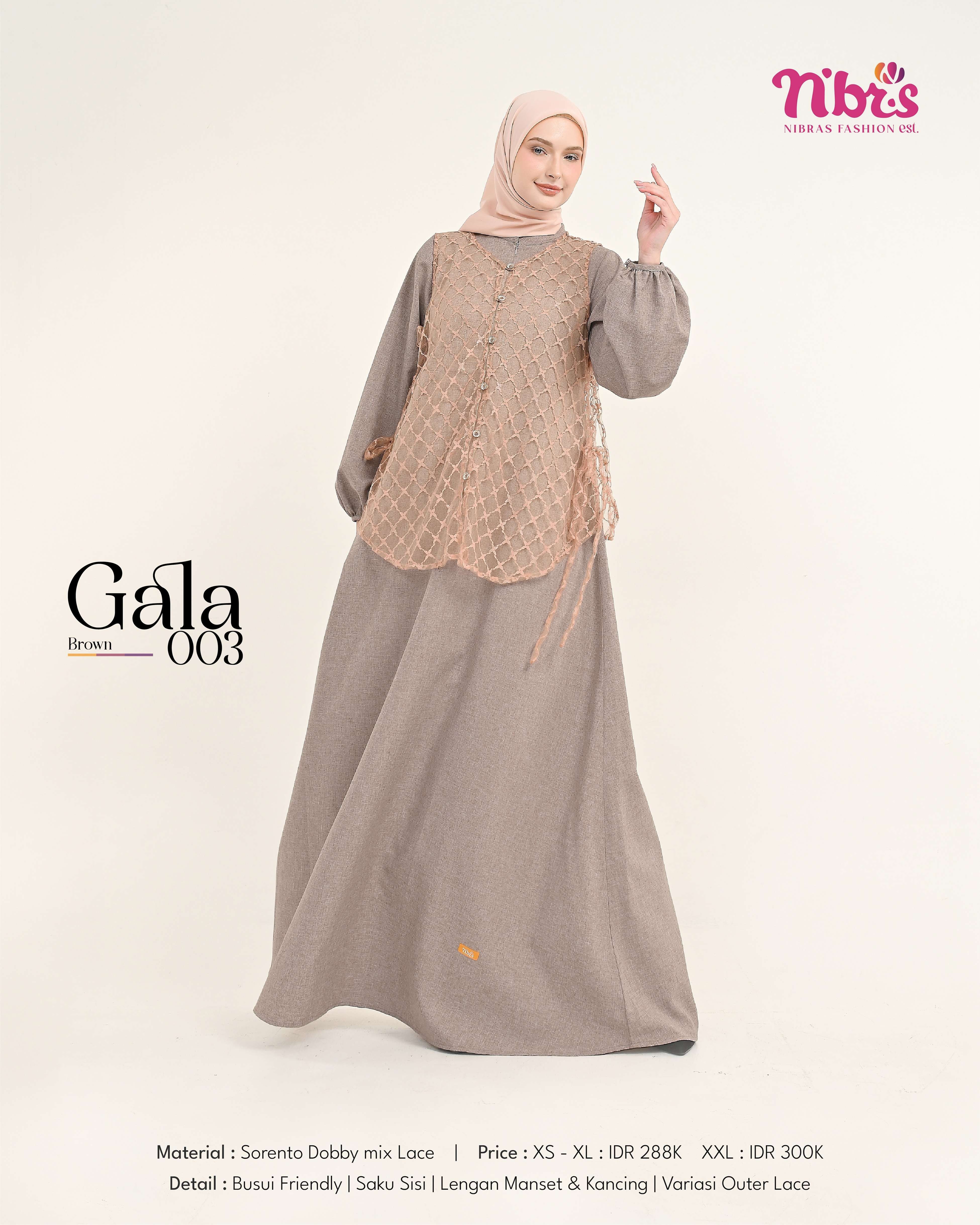 NIBRAS GALA 003 BROWN