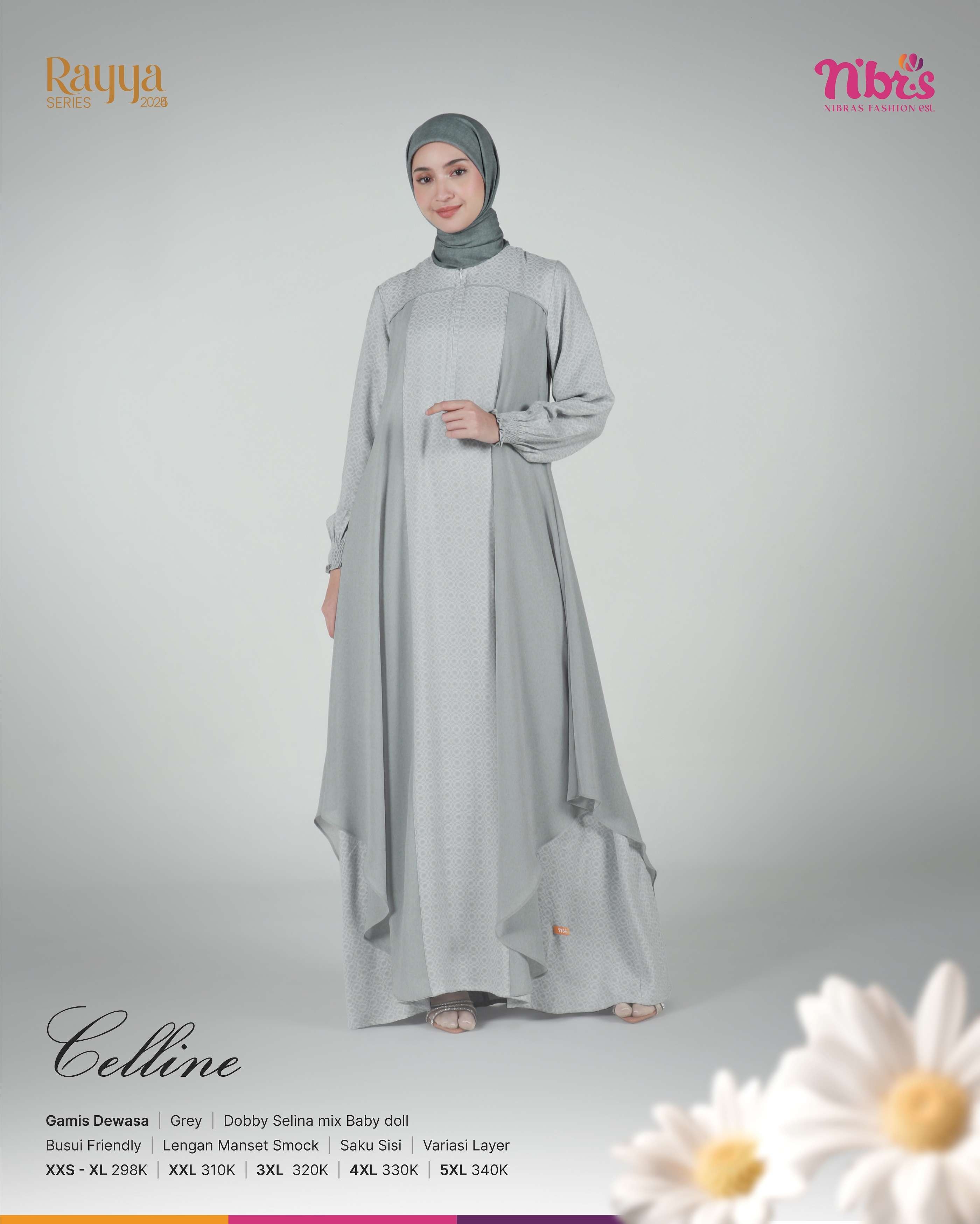 NIBRAS CELLINE GAMIS GREY