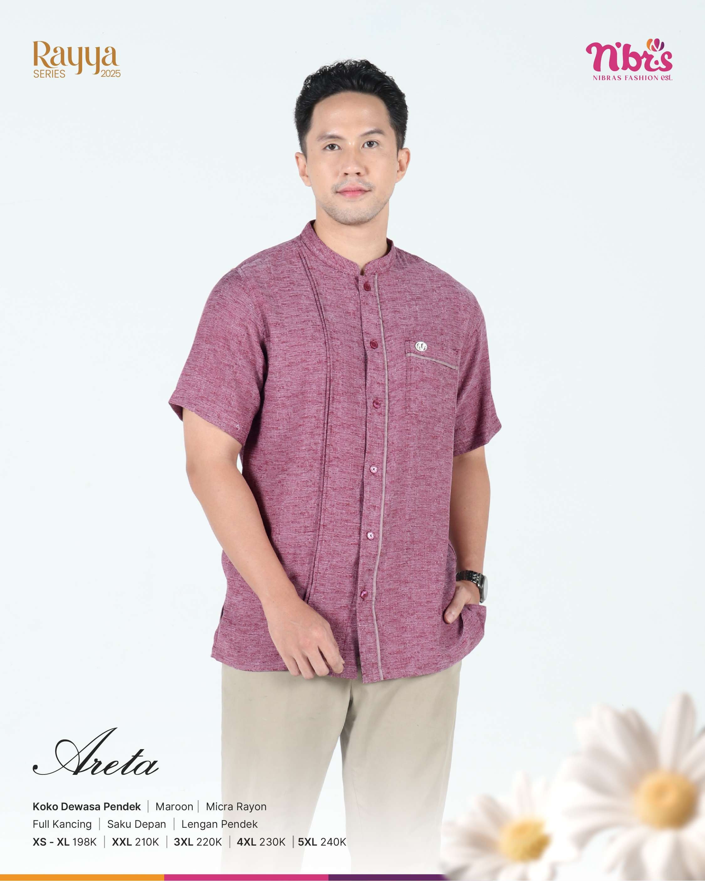 NIBRAS ARETA KOKO MAROON