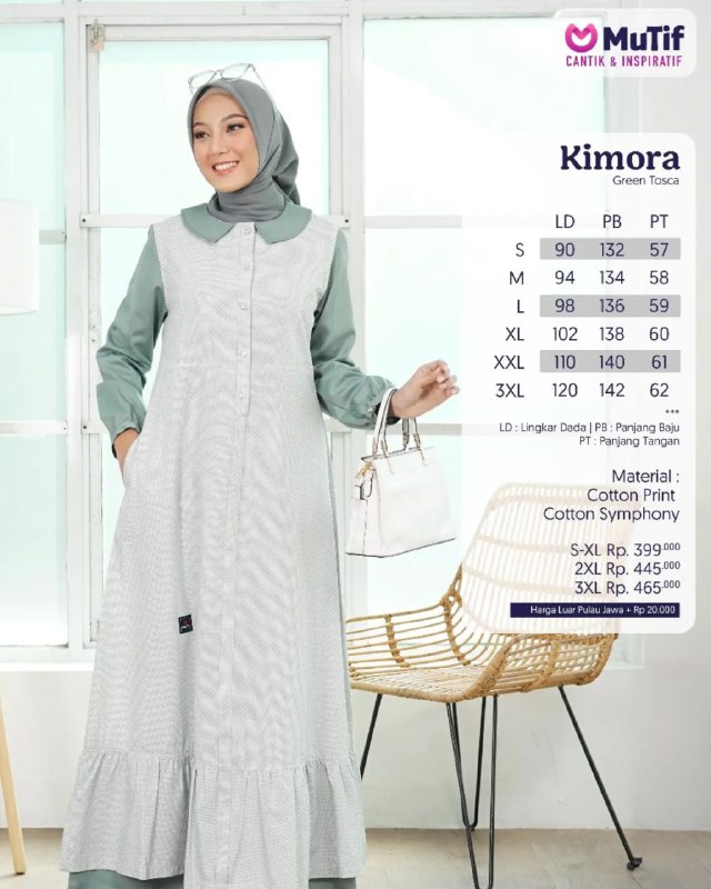 MUTIF KIMORA GREEN TOSCA - AQUA