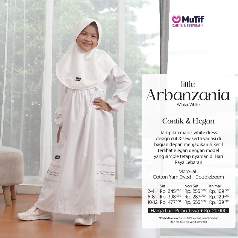 MUTIF LITTLE ARBANZANIA WINTER WHITE