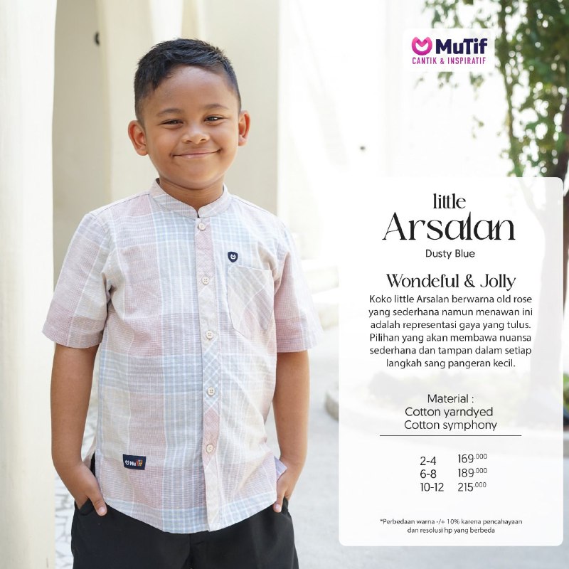 MUTIF LITTLE ARSALAN DUSTY BLUE GRADE B