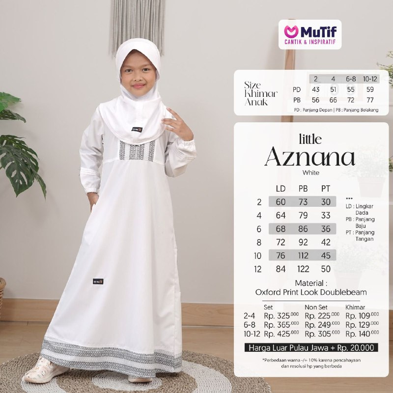 MUTIF LITTLE AZNANA ANTIQUE WHITE
