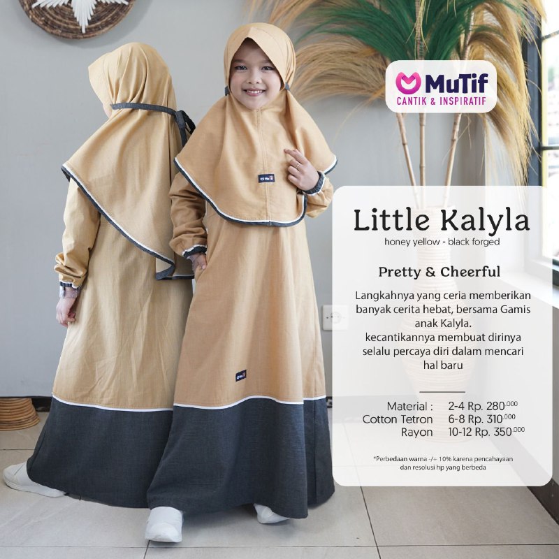 MUTIF LITTLE KALYLA HONEY YELLOW - BLACK FORGET SET