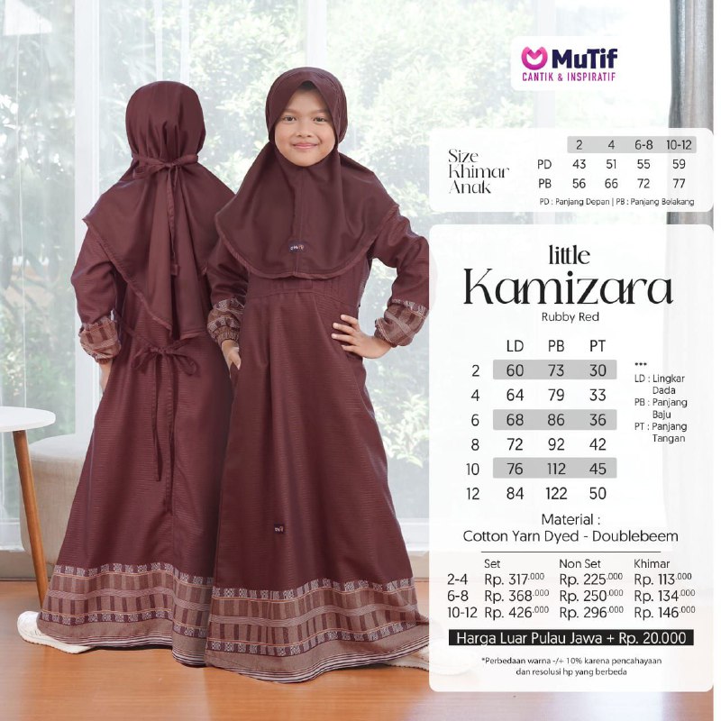 MUTIF LITTLE KAMIZARA RUBY RED