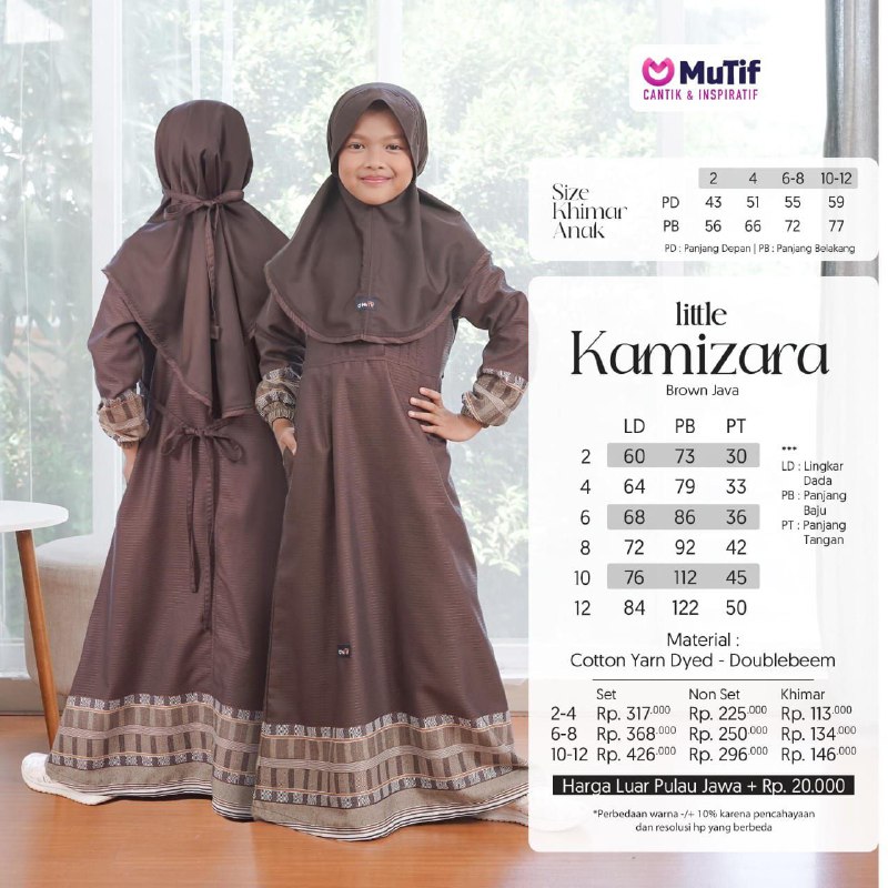 MUTIF LITTLE KAMIZARA BROWN JAVA