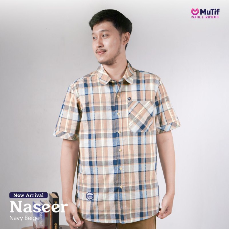 MUTIF NASEER NAVY BEIGE