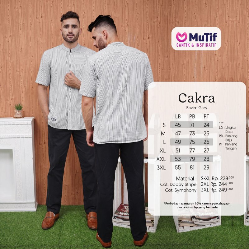 MUTIF CAKRA RAVEN - ASH GREY