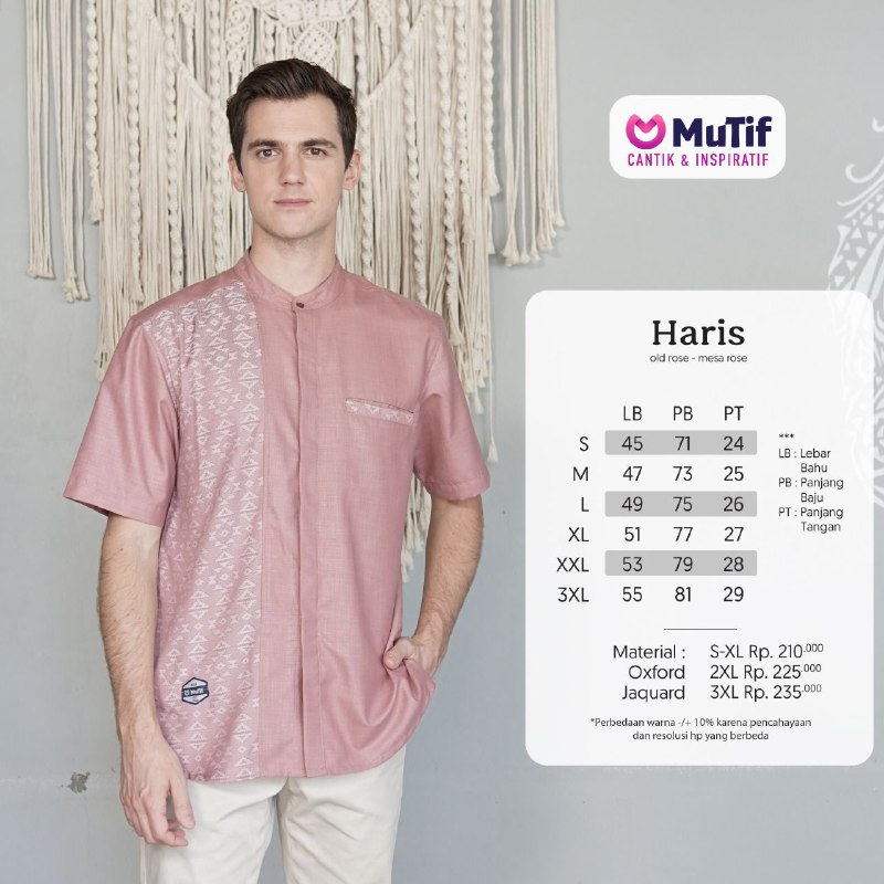 MUTIF HARRIS OLD ROSE - MESA ROSE