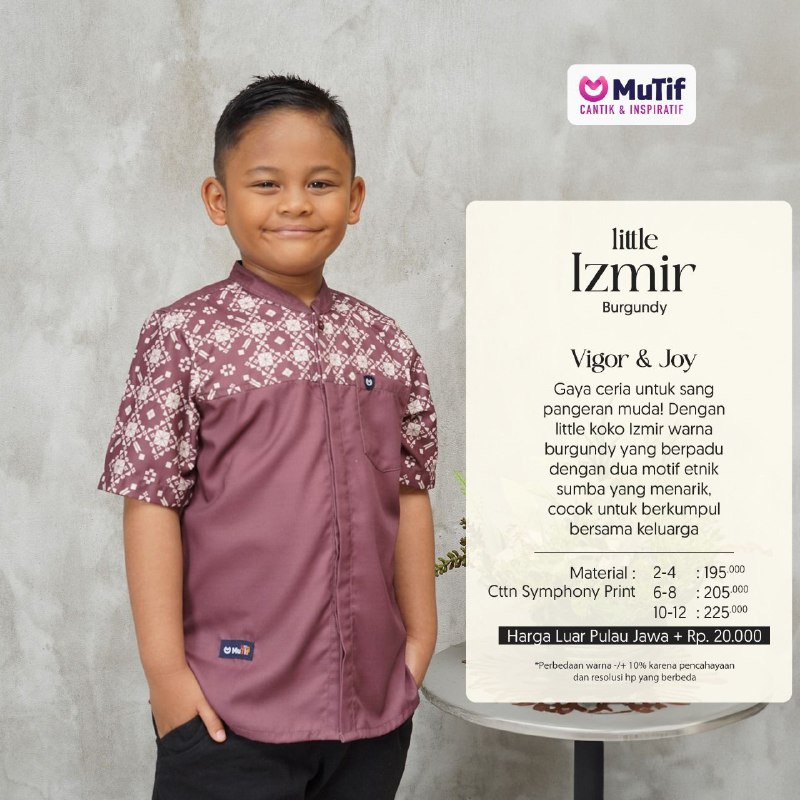 MUTIF LITTLE IZMIR BURGUNDY