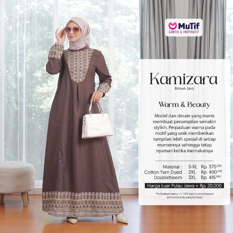 MUTIF KAMIZARA BROWN JAVA