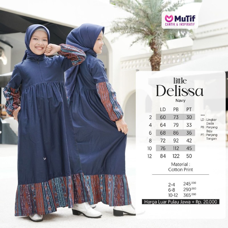 MUTIF LITTLE DELISSA NAVY BLUE RED
