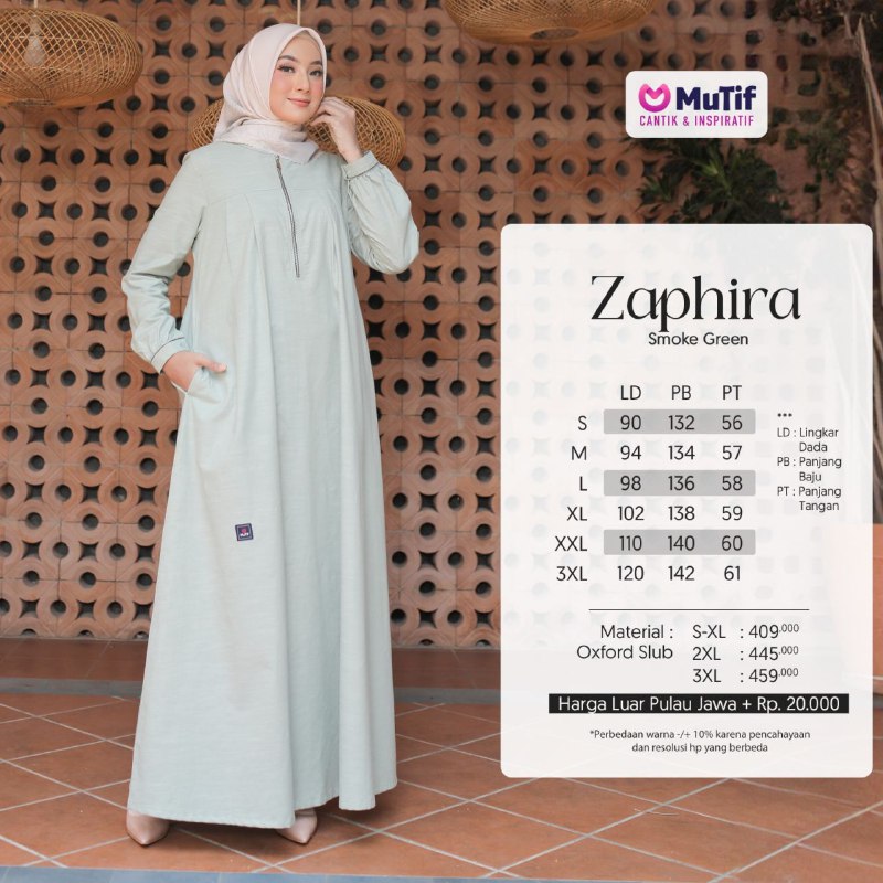 MUTIF ZAPHIRA SMOKE GREEN