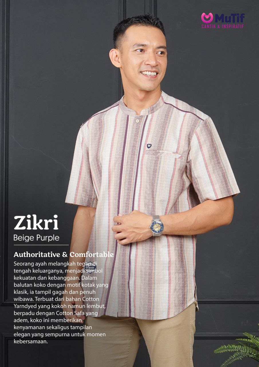 MUTIF ZIKRI BEIGE PURPLE