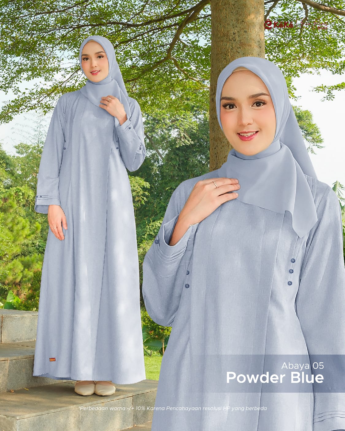 KEKE GDK DL ABAYA 05 POWDER BLUE