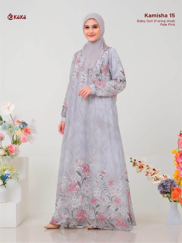 KEKE GDK DL KAMISHA 15 PALE PINK