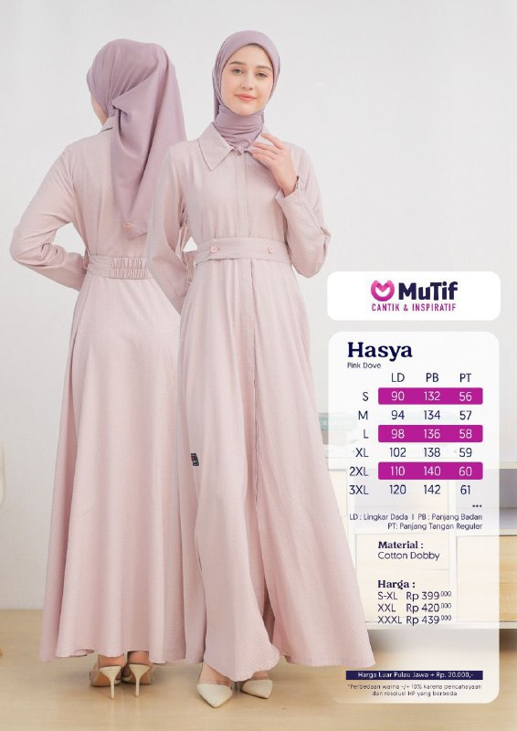 MUTIF HASYA PINK DOVE