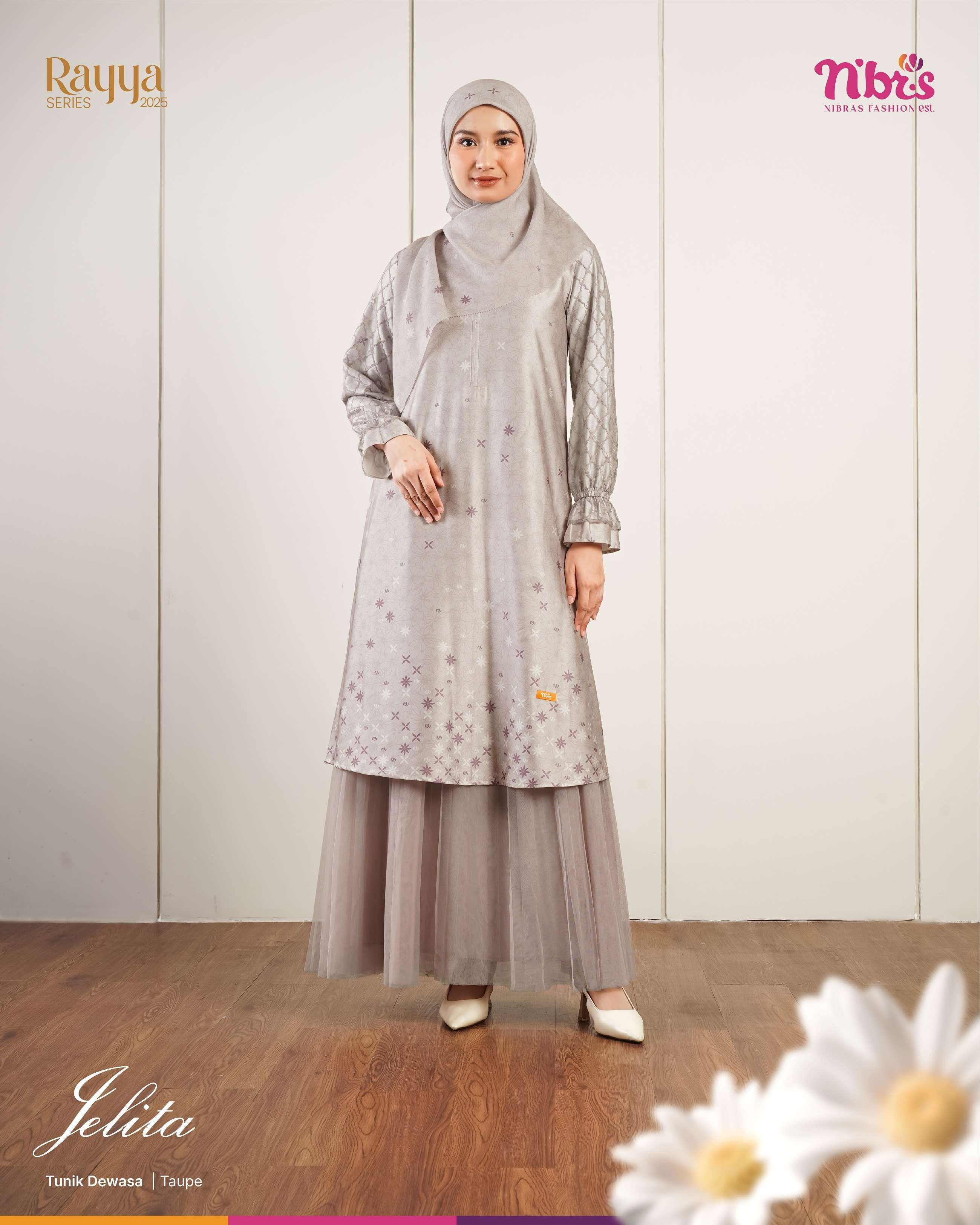 NIBRAS JELITA TUNIK TAUPE