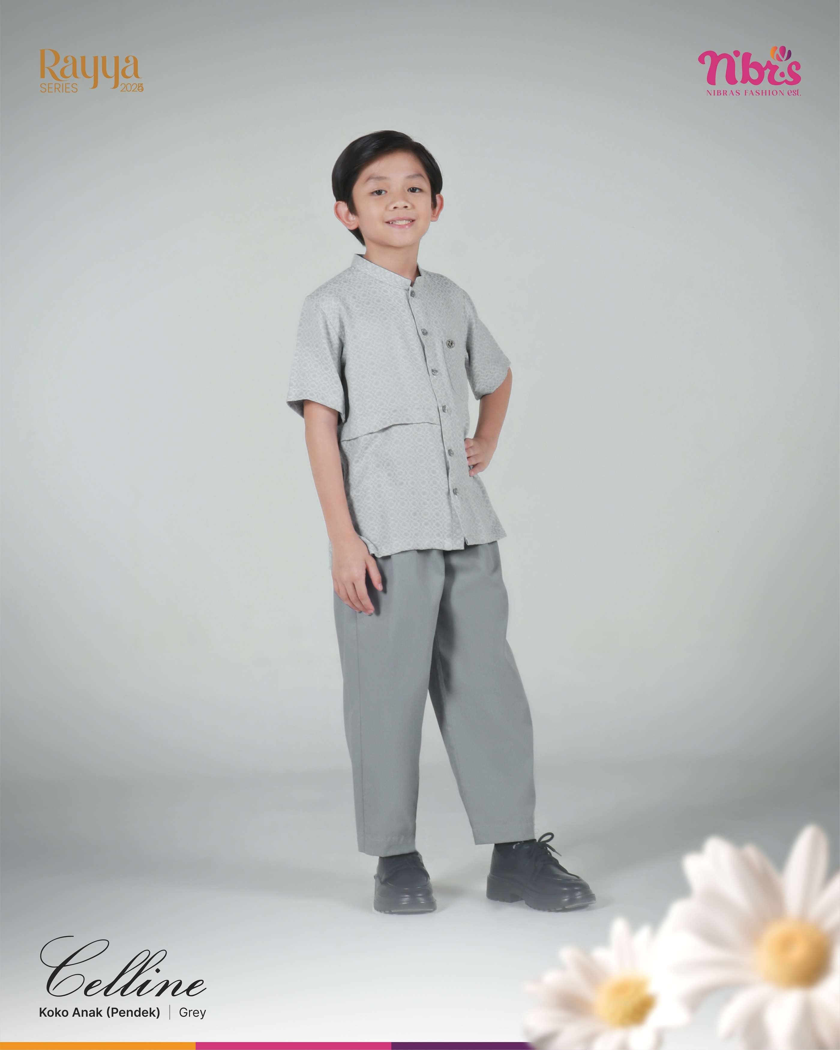 NIBRAS CELLINE KOKO ANAK GREY