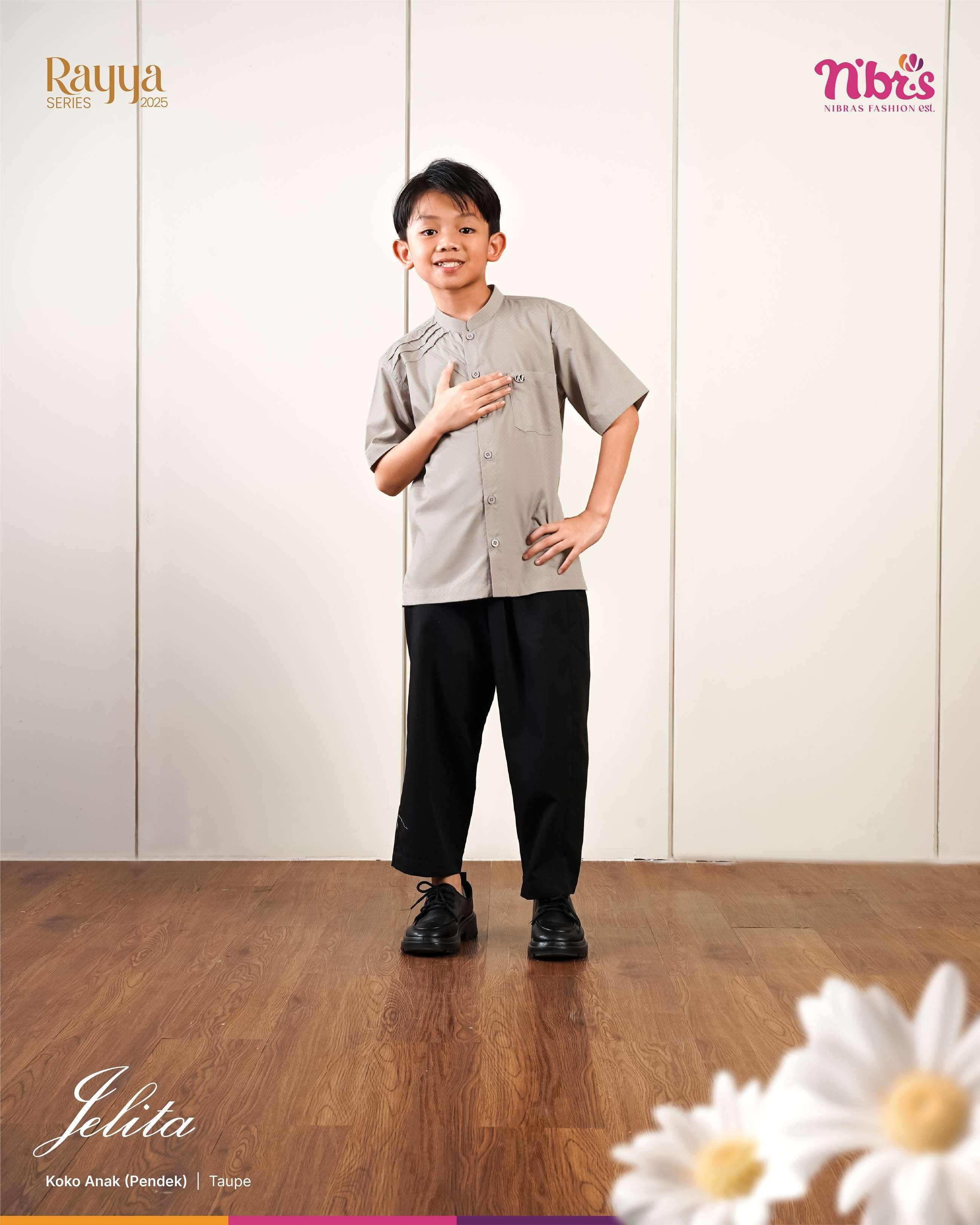 NIBRAS JELITA KOKO ANAK PENDEK TAUPE