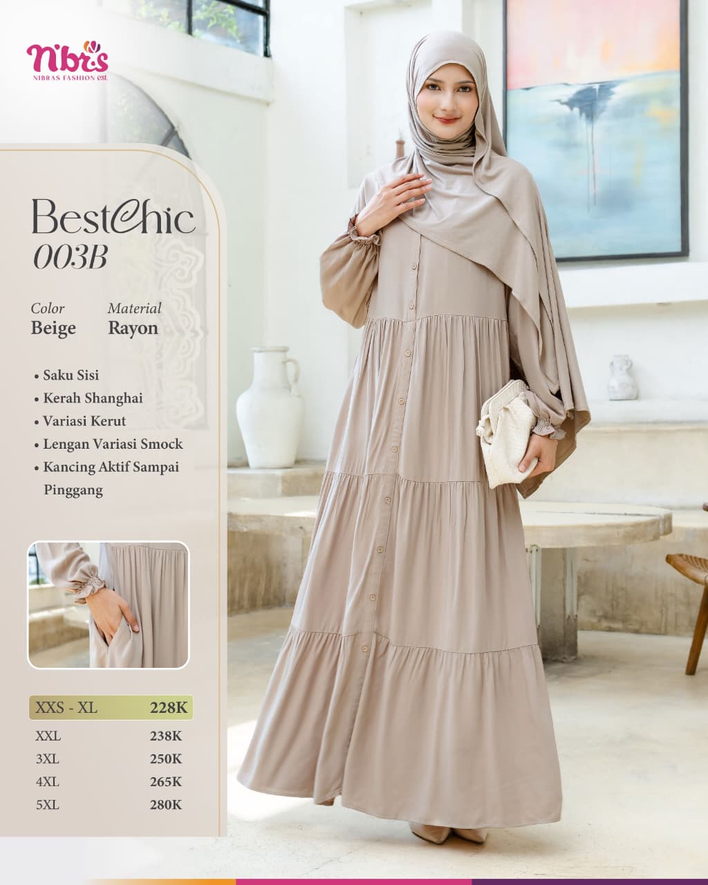 NIBRAS BESTCHIC 003B BEIGE