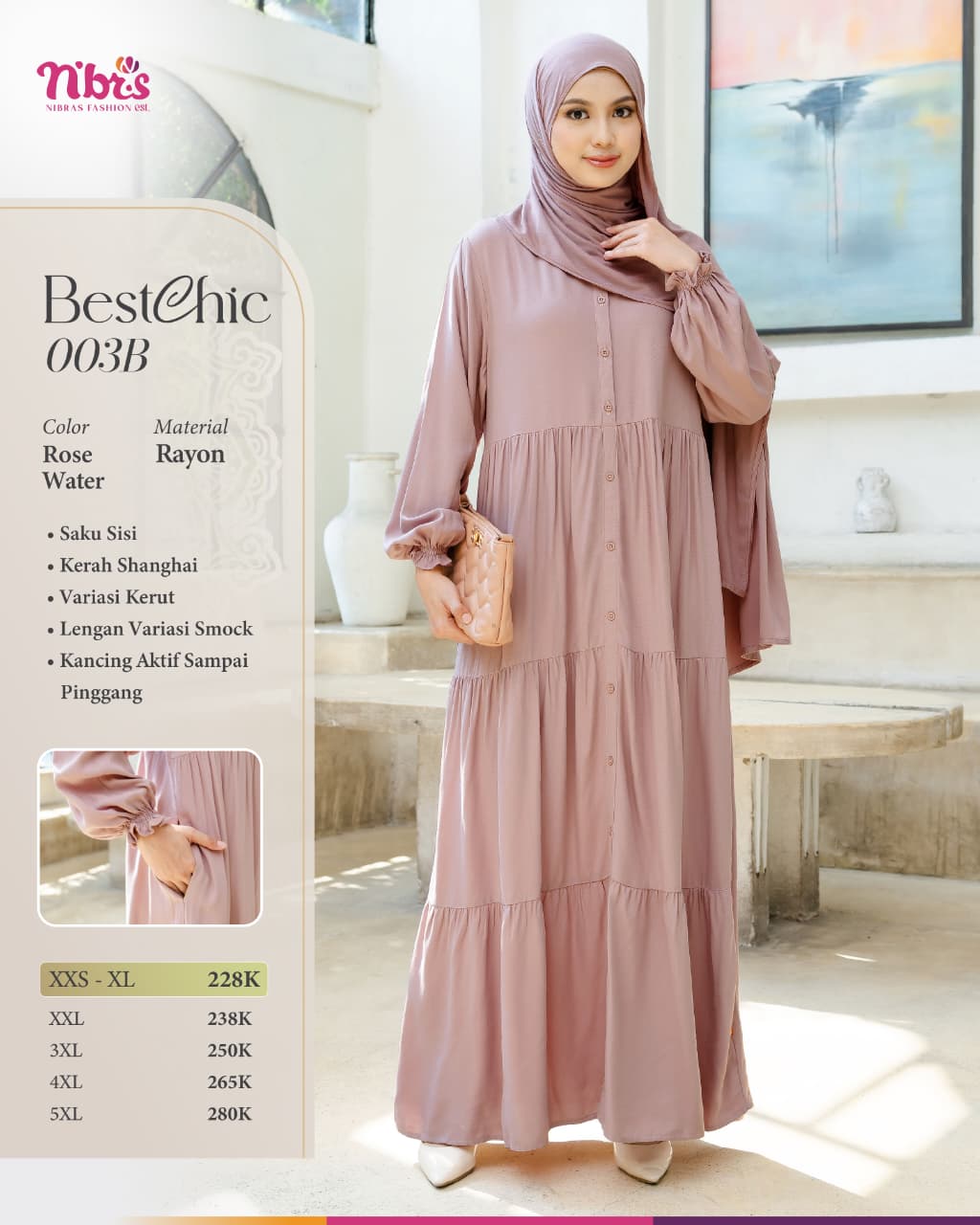 NIBRAS BESTCHIC 003B ROSE WATER