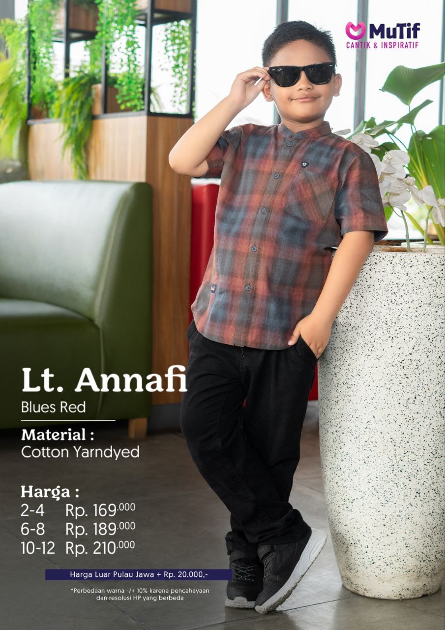 MUTIF LITTLE ANNAFI BLUES RED