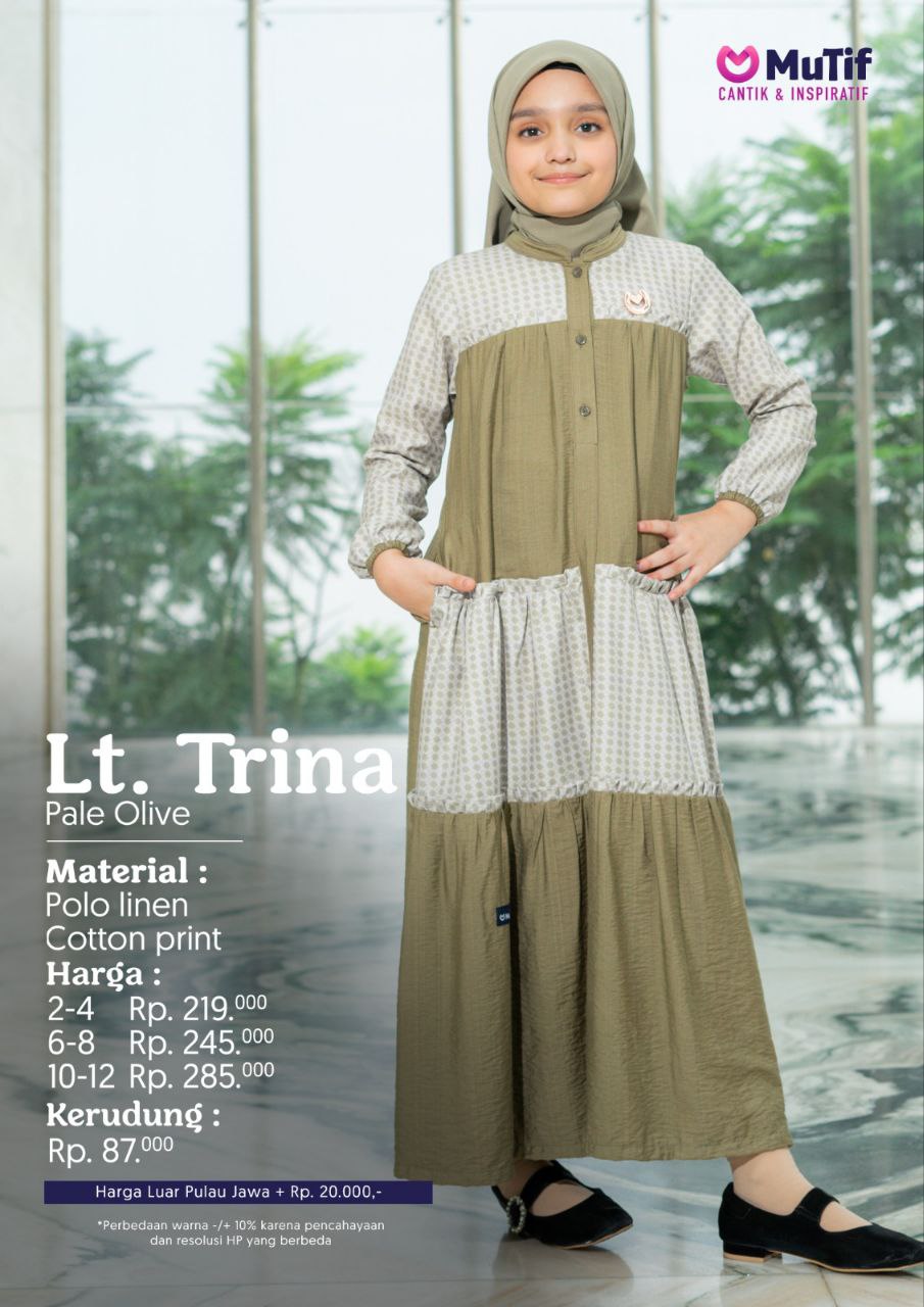 MUTIF LITTLE TRINA PALE OLIVE