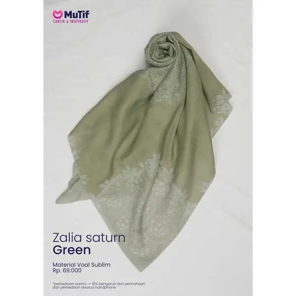 MUTIF ZALIA SCARF SATURN GREEN