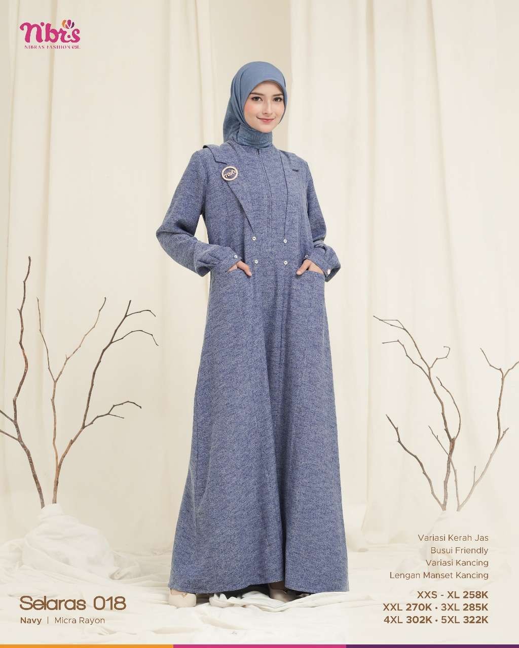 NIBRAS SELARAS 018 NAVY