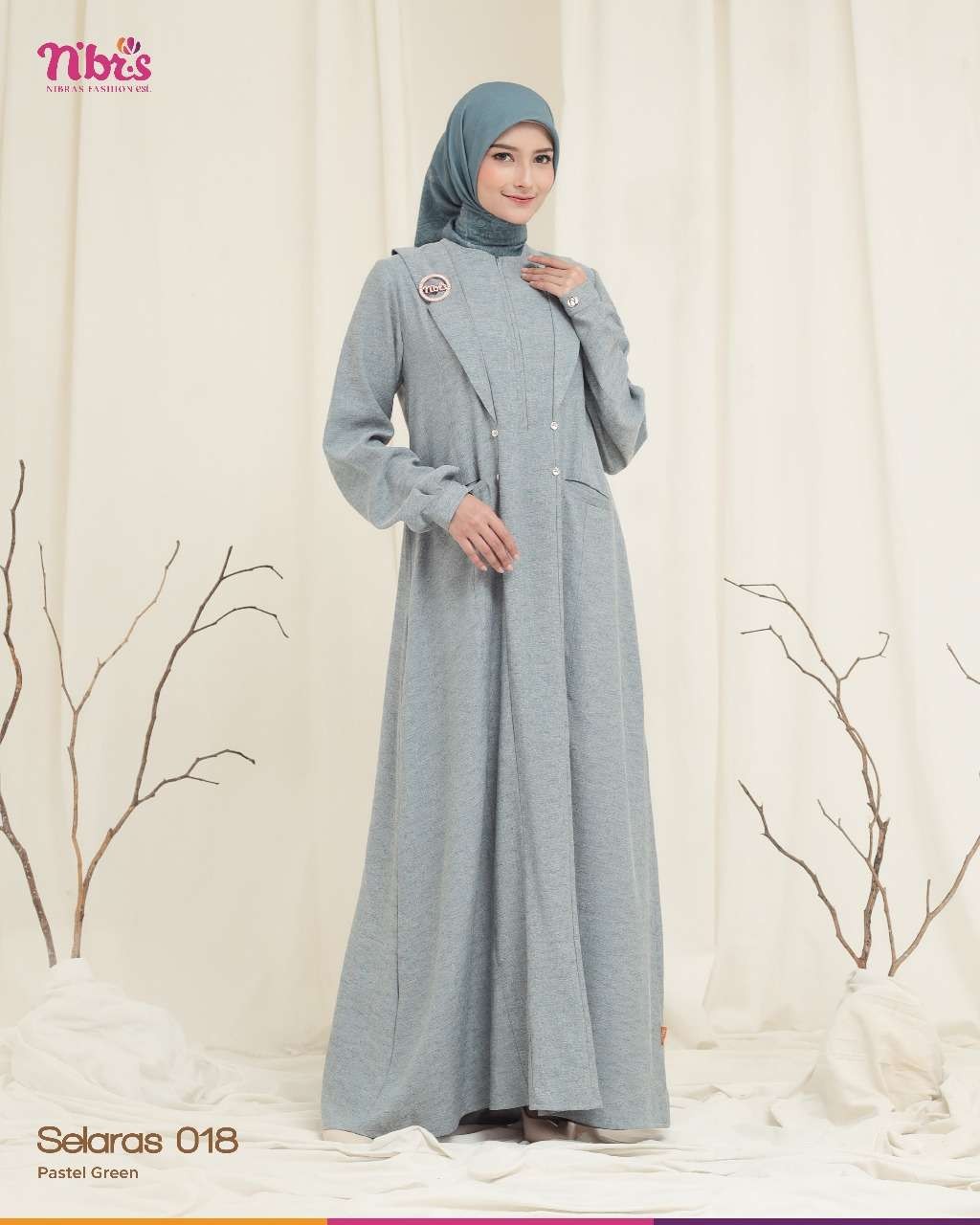 NIBRAS SELARAS 018 PASTEL GREEN