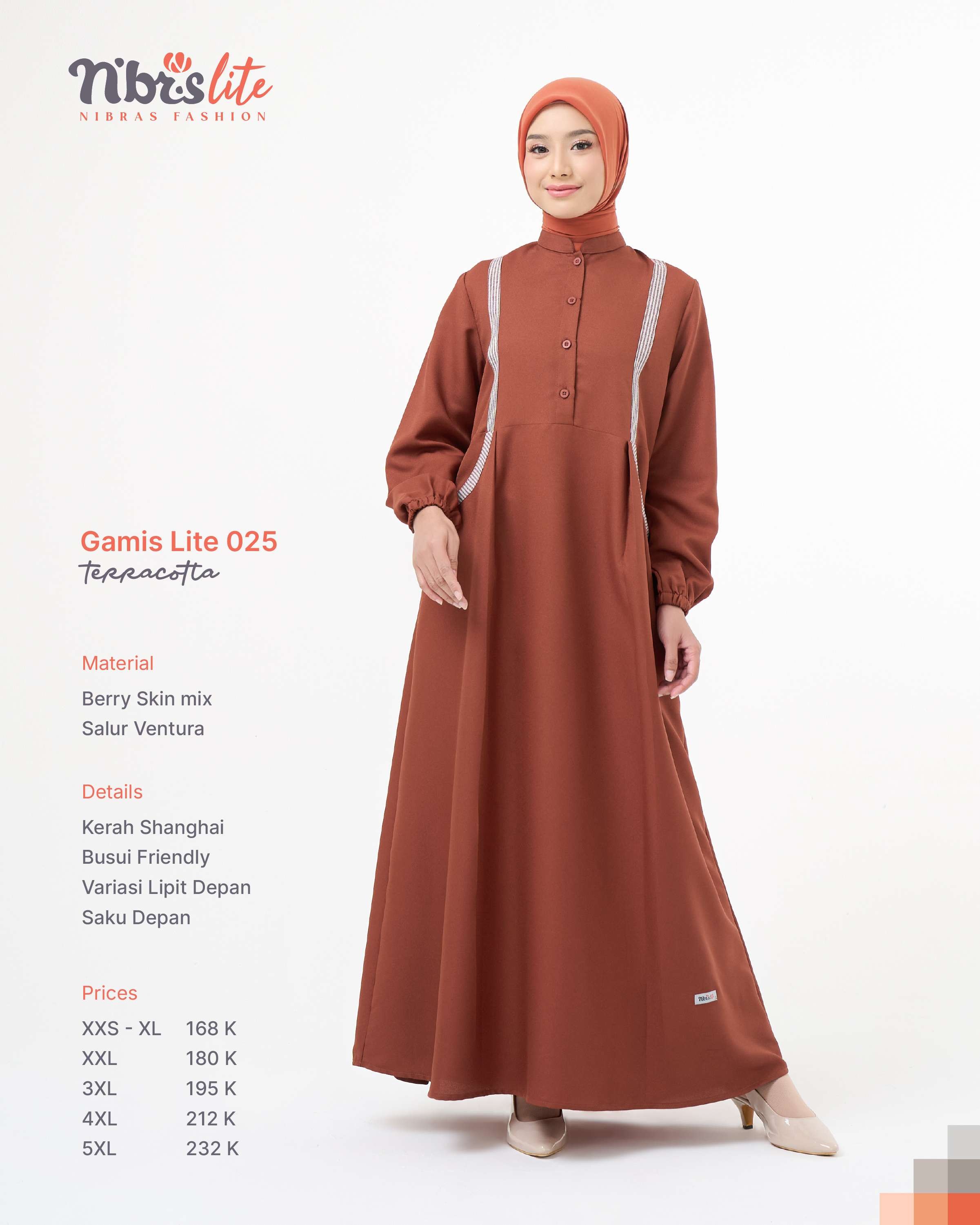 NIBRAS GAMIS LITE 025 TERRACOTTA
