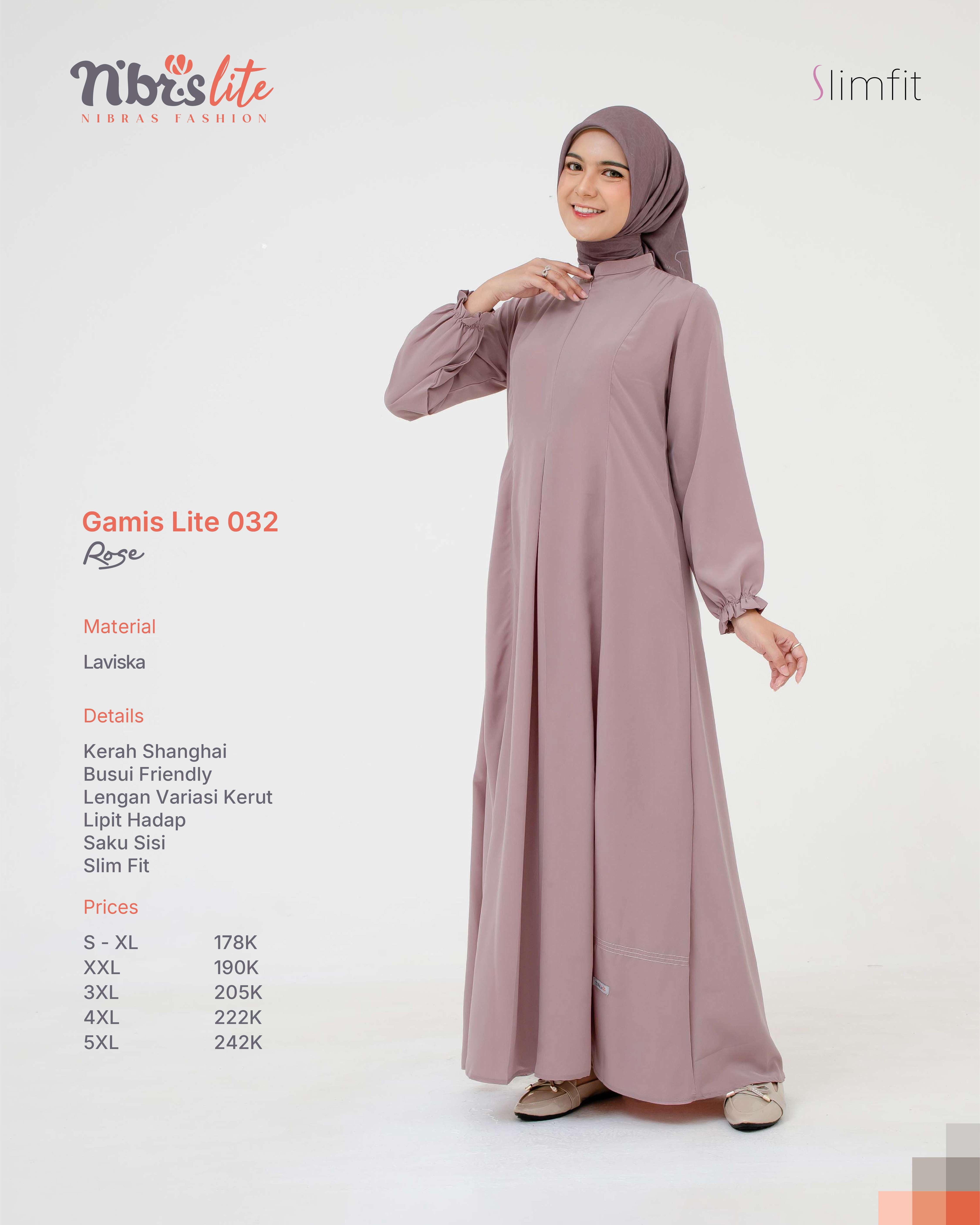 NIBRAS GAMIS LITE 032 ROSE