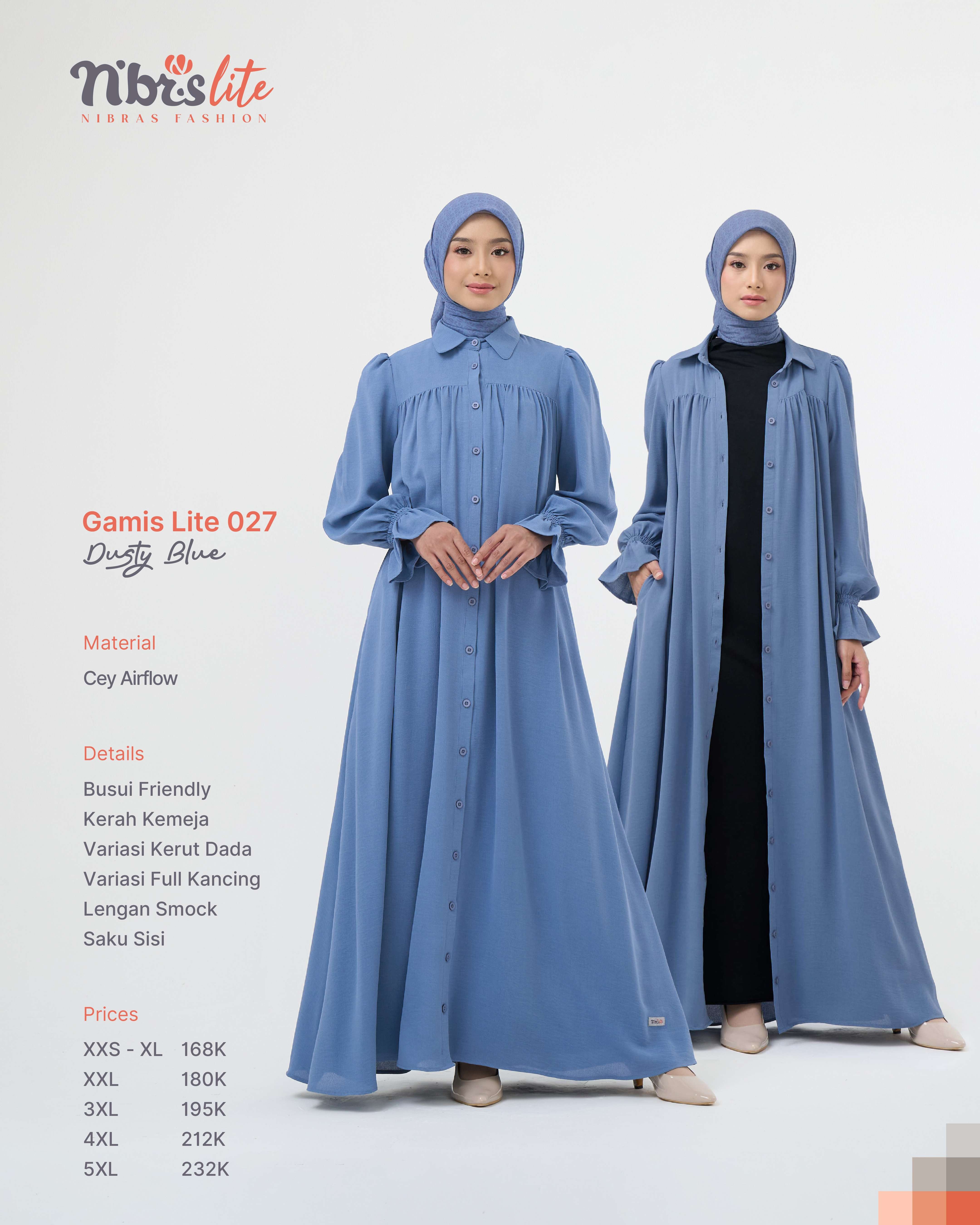 NIBRAS GAMIS LITE 027 DUSTY BLUE
