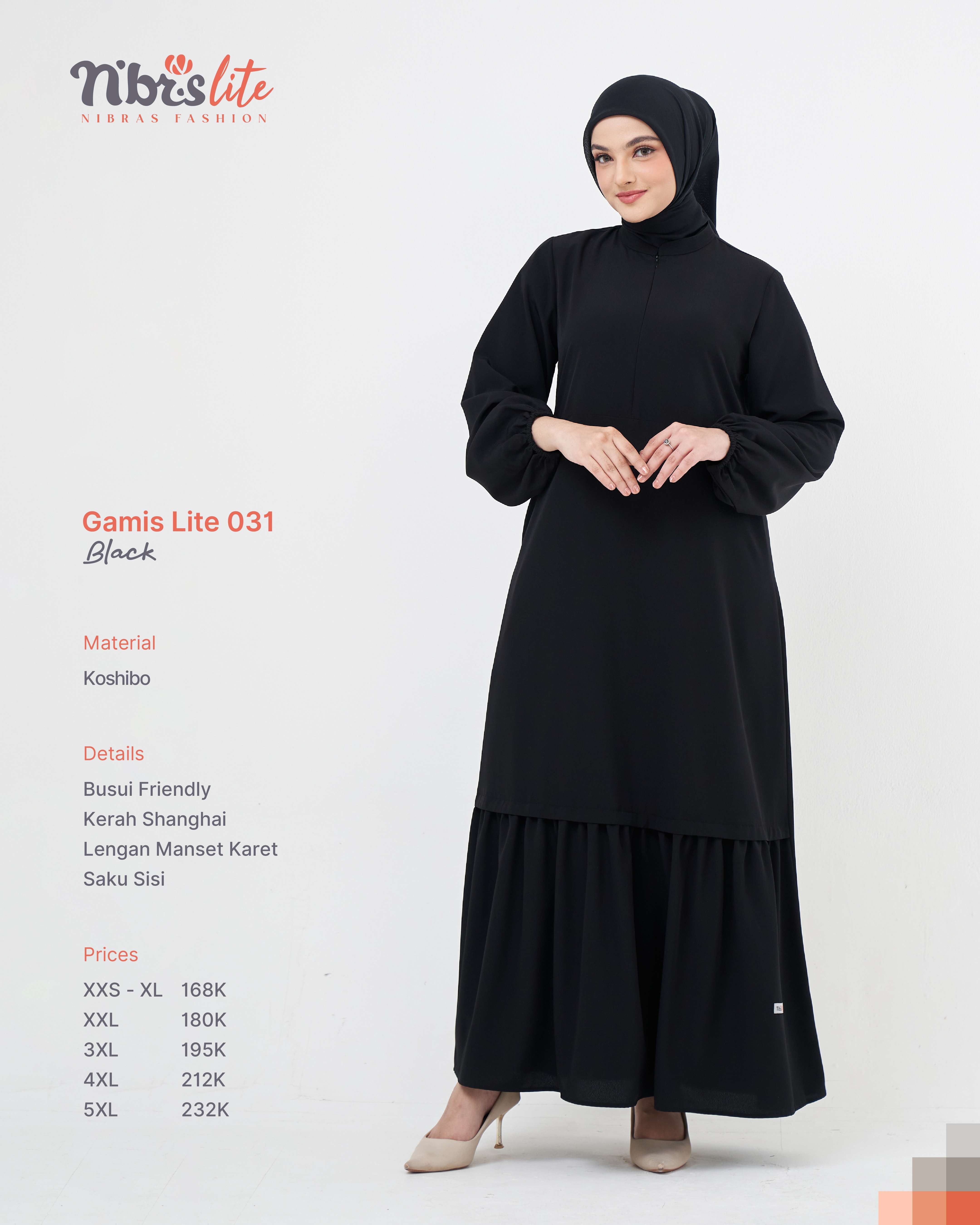 NIBRAS GAMIS LITE 031 BLACK