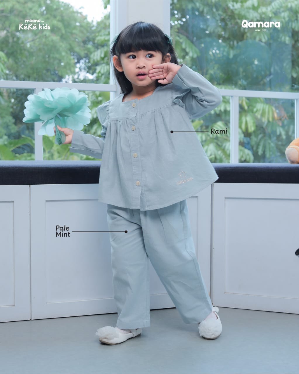 KEKE BBA DL QAMARA ONE SET PALE MINT