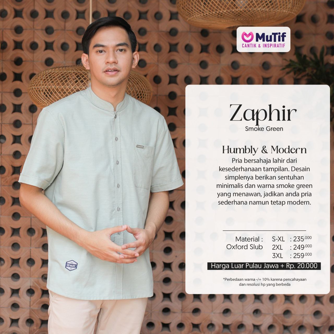 MUTIF ZAPHIR SMOKE GREEN