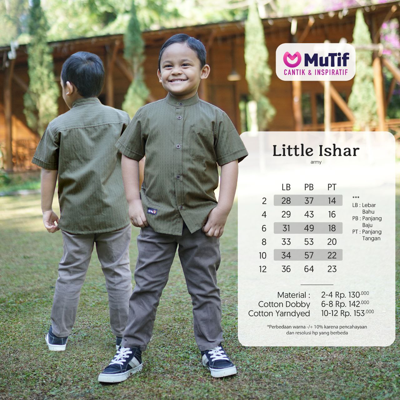 MUTIF LITTLE ISHAR RIFFLE GREEN