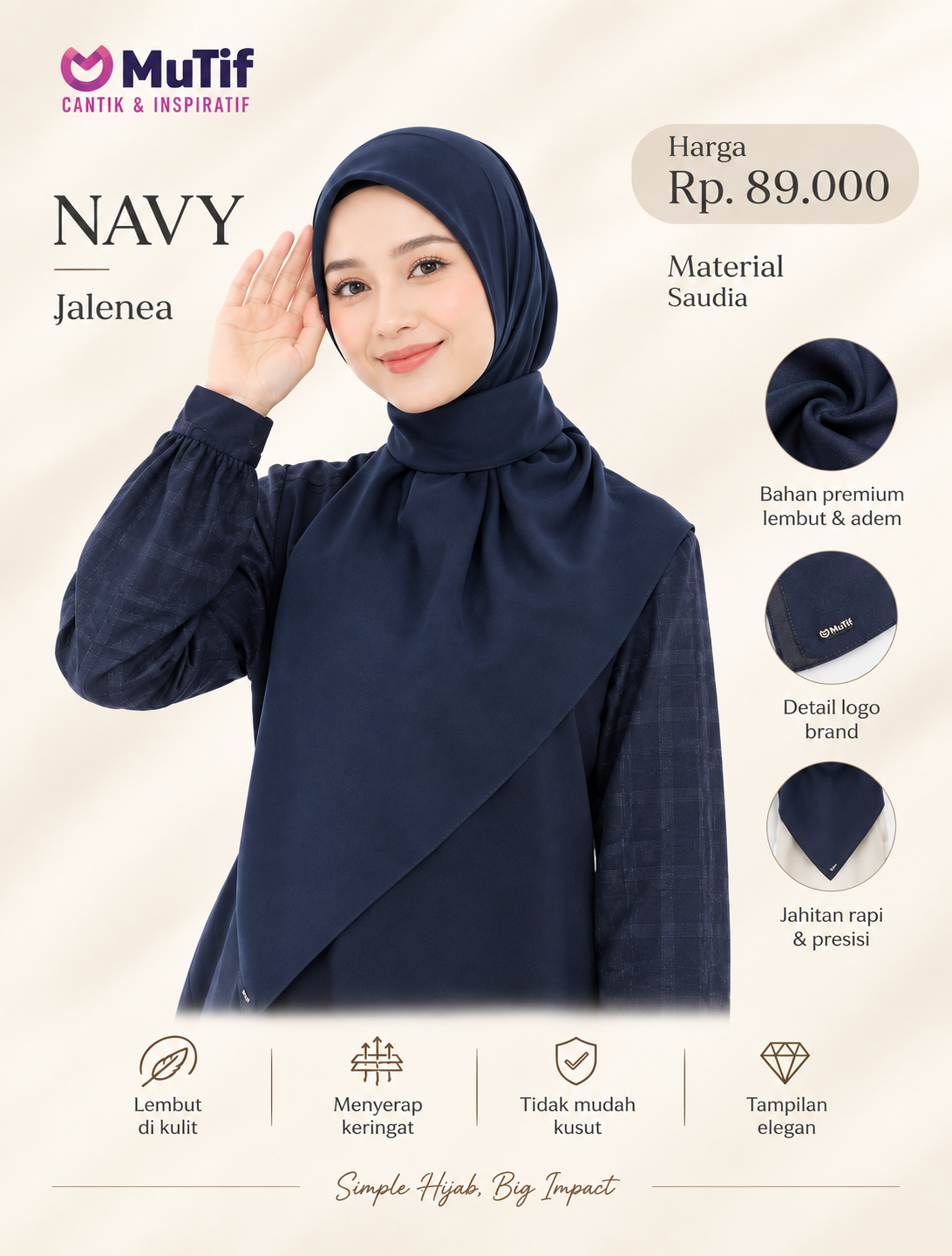 MUTIF KRD JALENEA NAVY