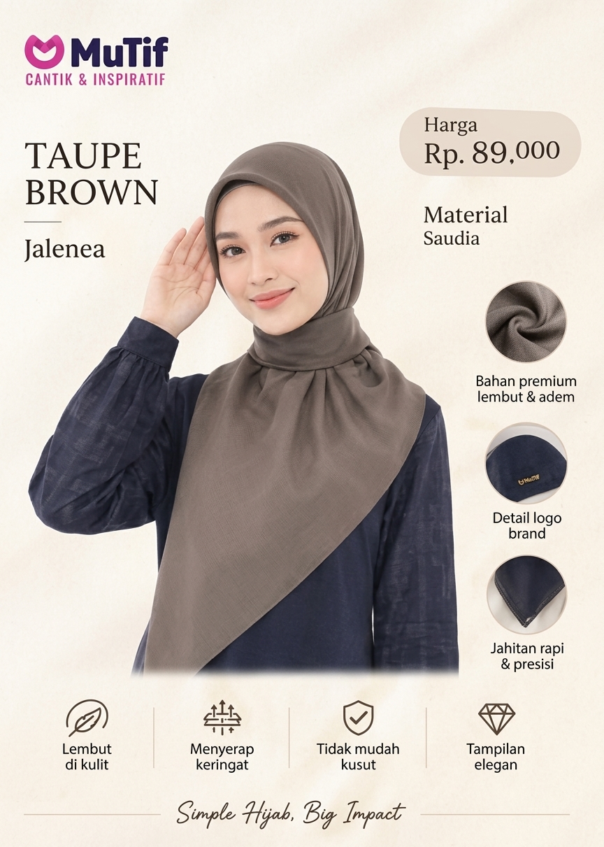 MUTIF KRD JALENEA TAUPE BROWN
