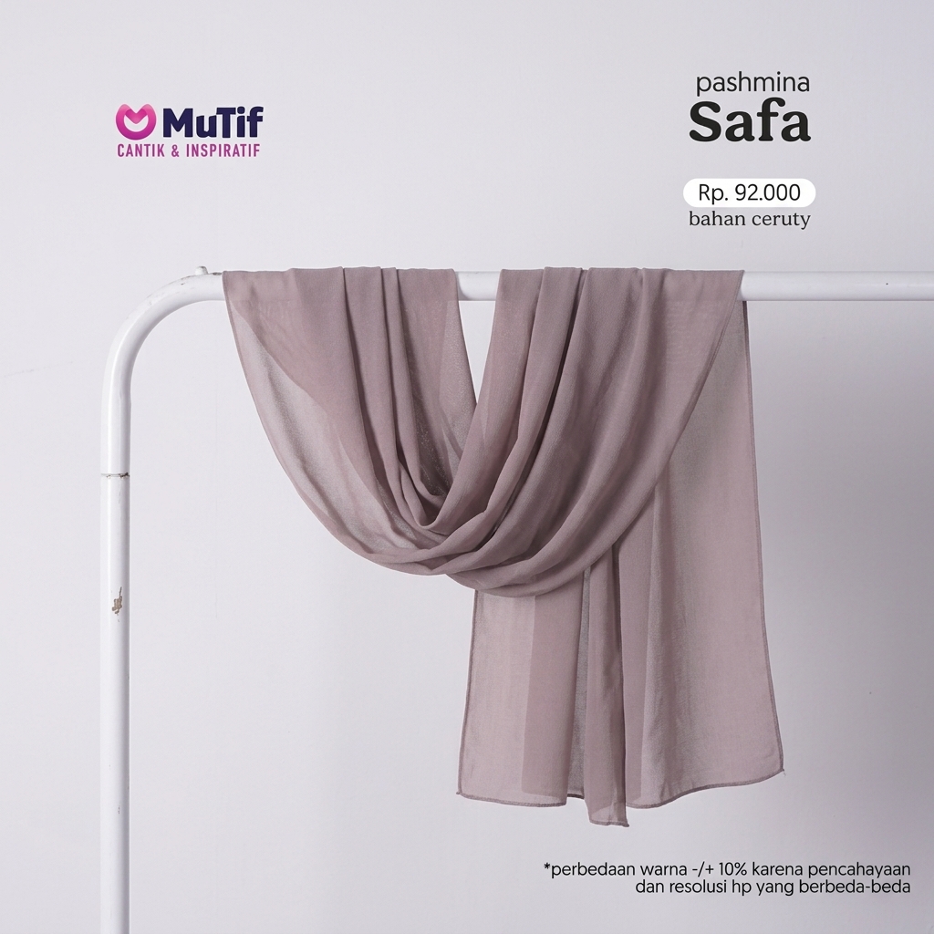 MUTIF PASHMINA PREMIUM SAFA LIGHT BROWN