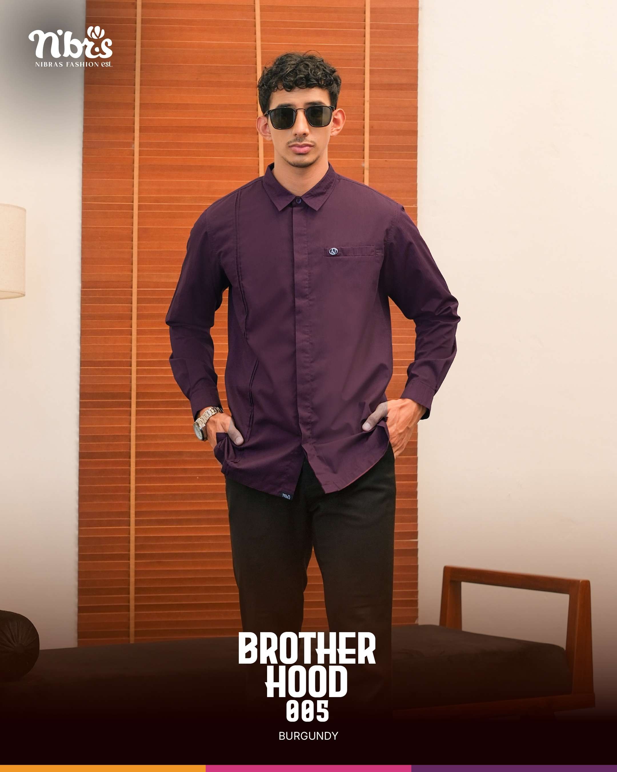 NIBRAS BROTHERHOOD 005 BURGUNDY