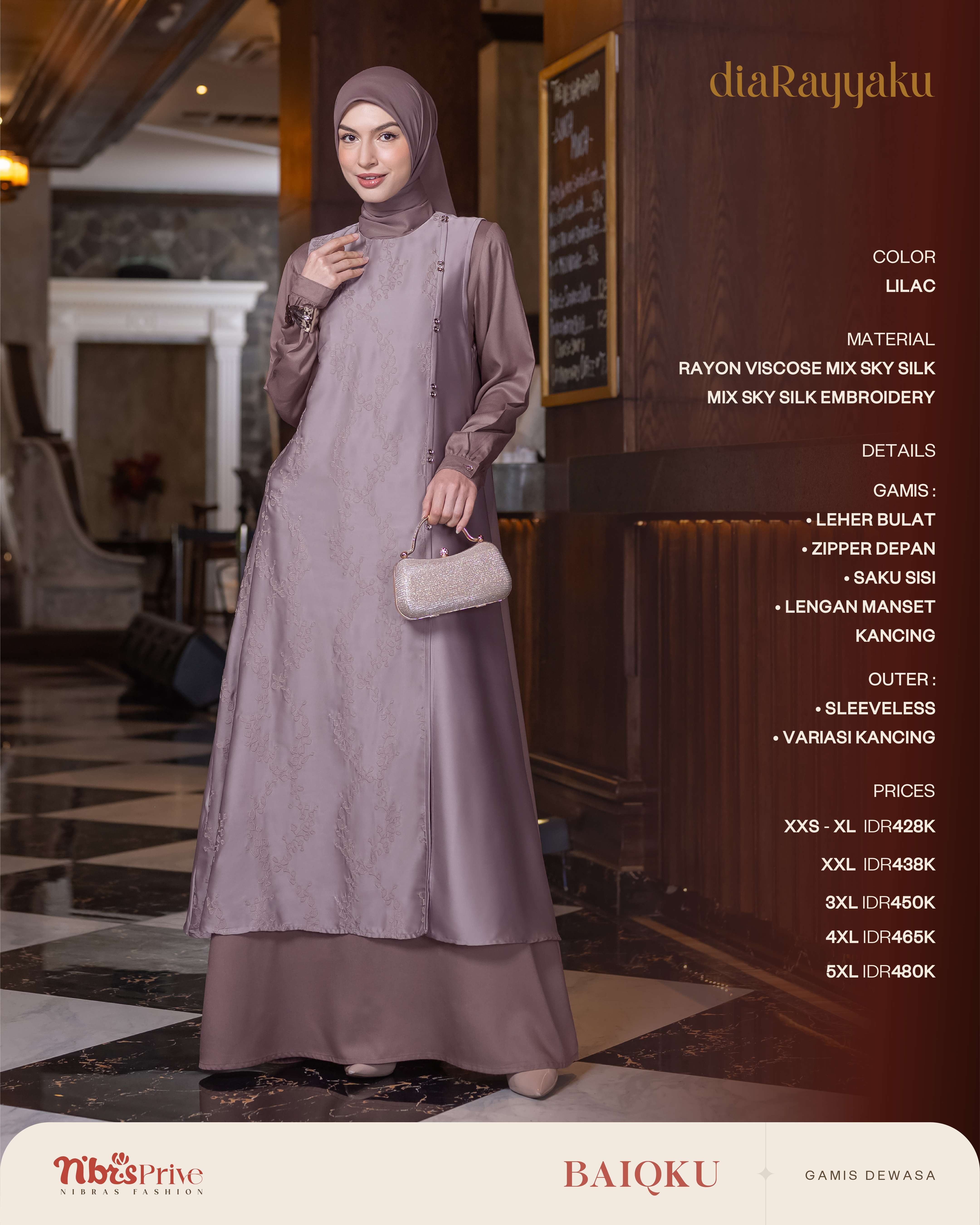 NIBRAS BAIQKU GAMIS LILAC