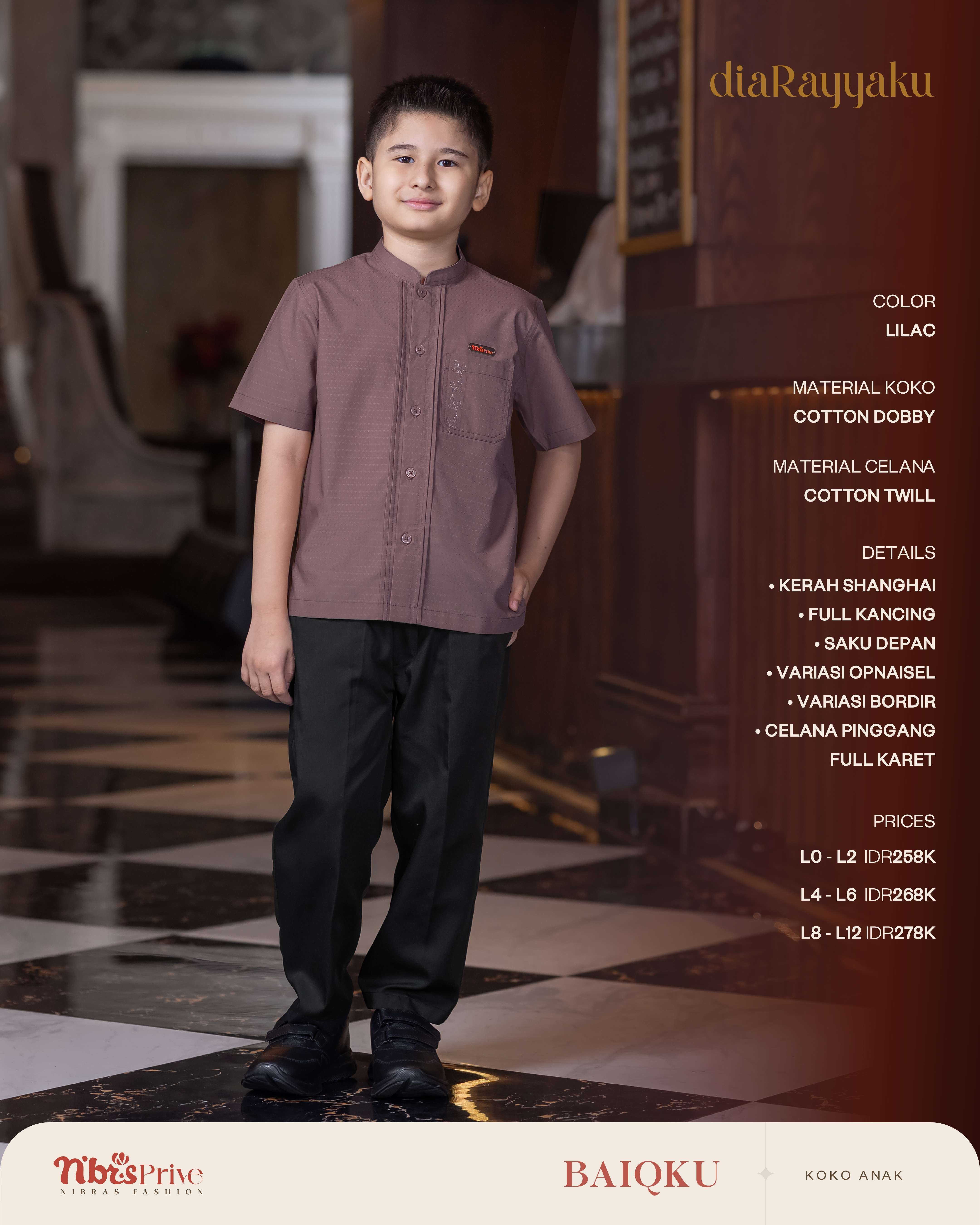 NIBRAS BAIQKU KOKO ANAK LILAC