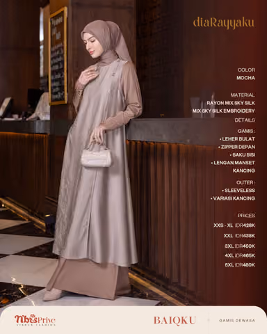 NIBRAS BAIQKU GAMIS MOCHA
