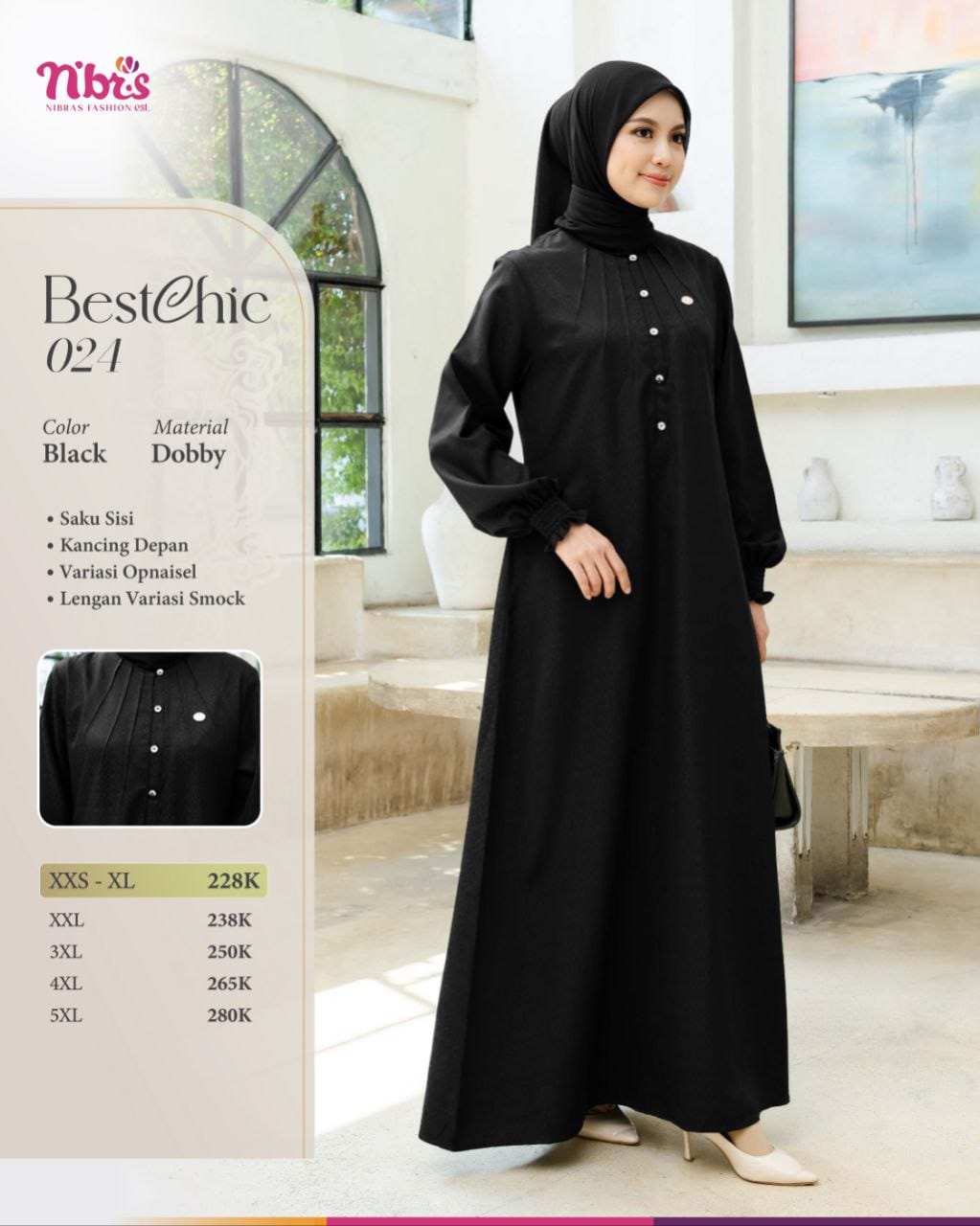 NIBRAS BESTCHIC 024 BLACK