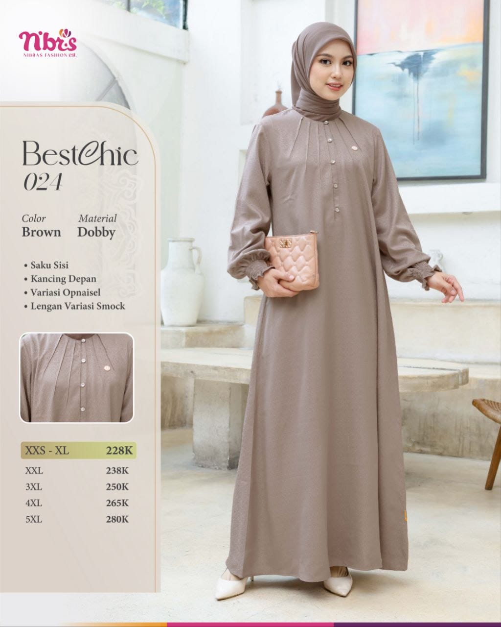 NIBRAS BESTCHIC 024 BROWN